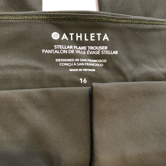 NWT Athleta Stellar Flare Trouser Size 16 - Picture 9 of 13